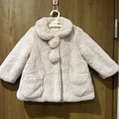 コンビミニ ピンクファーコート 90