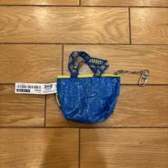 IKEA キーリング ミニバッグ ブルー