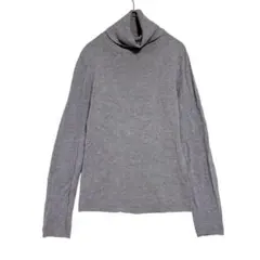 ZARA ザラ　タートルネック 長袖ニット　薄手　グレー　S