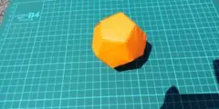折り紙 で作った 正十二面体 ４０個