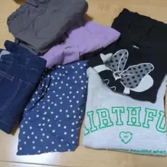 キッズ服セット（デニムスカート、ショートパンツなど）