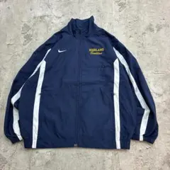 m*u様 NIKE　ナイキ　トラックジャケット　S　ネイビー　刺繍　ハイネック