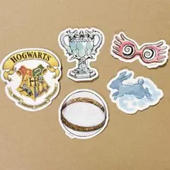 ハリーポッター ステッカー ホグワーツ ルーナ 魔法の眼鏡 思い出し玉 守護霊