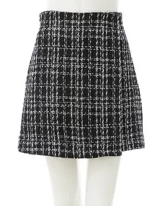 INGNI ツイードラップスカパン　クロ