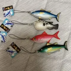 ぷにぷに 鮮魚 スクイーズお魚ストラップ 【 5種類 】・未使用 - メルカリ