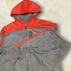 puma プーマ　セットアップ　ジャージ　ナイロン　トレーニング　上下サイズ違いのサムネイル