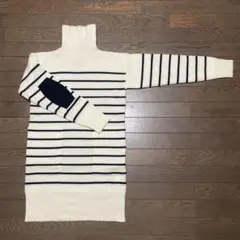 Nigel Caurbon　レディース　タートルネックセーター　ボーダー　未使用