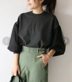 スピックアンドスパン　チュールスリーブプルオーバー