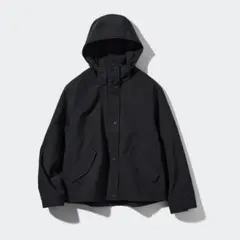 【新品】UNIQLO コットンブレンドパーカー　ブラックS　ジャケット　アウター