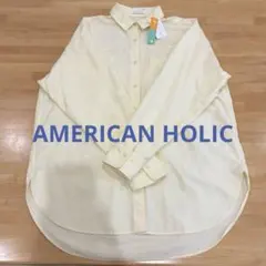新品/AMERICAN HOLIC★ UVカットリサイクルコットンオックスシャツ