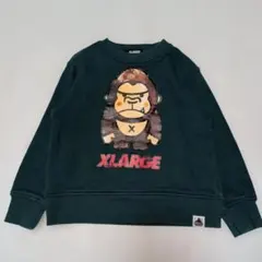 110★エクストララージキッズ★ロゴ＆ゴリラプリントトレーナー★
