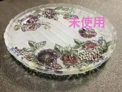 大皿　盛り皿　花柄　ガラス　SOGA JAPAN NAPOLIのサムネイル
