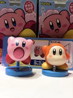 星のカービィチョコエッグミニフィギュア（カービィすいこみ、ワドルディ)2種セット