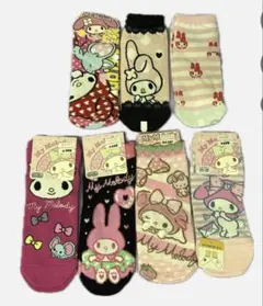 【新品未使用】マイメロディ ソックス 7足セット