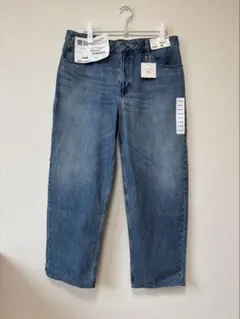 新品タグ付き　ユニクロバギージーンズ　ブルー　34サイズ　股下73センチ