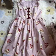 ピンクハウス＊パンとジャム瓶エプロンスカート♪1994春夏カネコイサオ