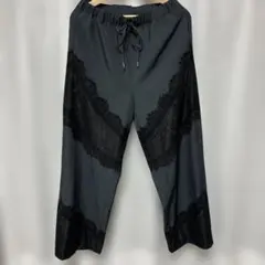 yae Lace design slacks / 36 グレー - メルカリ