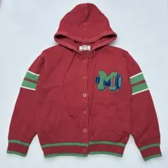80s 90s McGREGOR ウール ボタンニットM フード付き