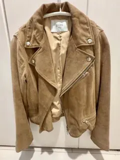 SLOBE IENA ライダース ジャケット スエード