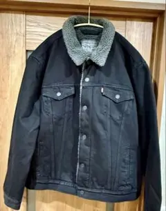 Levis シェルパ デニムトラッカージャケットブラックDuvall Lサイズ 