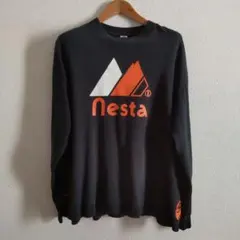 【NESTA】イラスト ・ロゴロンTee　ブラック　Men's XLのサムネイル
