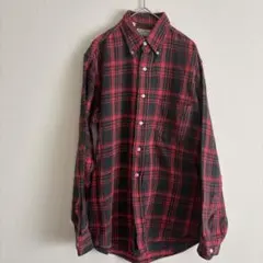 L.L.Bean 80年 赤✖️黒チェック 長袖ネルシャツ