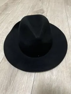 【新品】ブラックフェルトハット未使用