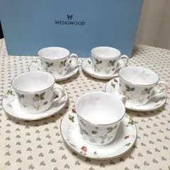 ウェッジウッド 新品5客セット 楽天市場】カップ&ソーサー 5客セット（ブランドウェッジウッド