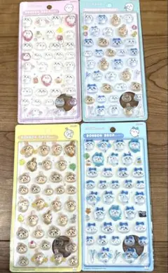 ボンボンドロップ シール 3Dステッカー 4パックセット ちいかわ