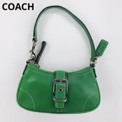 COACH コーチ　ソーホー　ハンドバッグ　レザー　グリーン　緑　希少　レア　革