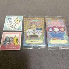 ちいかわ　ハチワレ　うさぎ　ステッカーとちいかわウエハースカードセット +おまけ