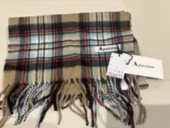 Aquascutum チェック柄マフラー　新品未使用　タグ付き