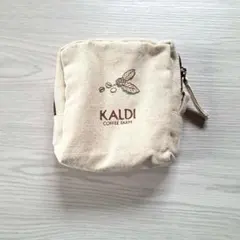 カルディコーヒーファーム　フェアトレードポーチ　コットン　未使用　匿名発送