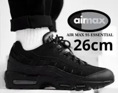 ナイキ　エアマックス95 トリプルブラック　26cmのサムネイル