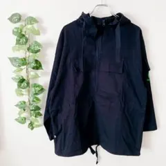 【M】 パーソンズノブオイケダ パーカー スウェット 長袖 ワッペン ネイビー