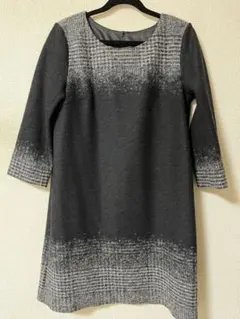 コムサの七分袖 Aラインワンピース