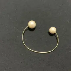 バングル　コットンパール　イエローゴールド