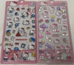 【韓国限定】ハローキティ ボンボンドロップ風シール 2点セット