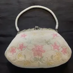 ヴィンテージ　総ビーズハンドバッグ