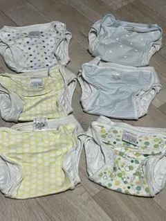 おむつカバー 6枚セット カラフルドット