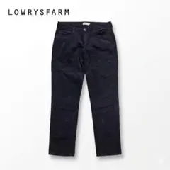 LOWRYSFARM ダークネイビー コーデュロイパンツ 裏起毛