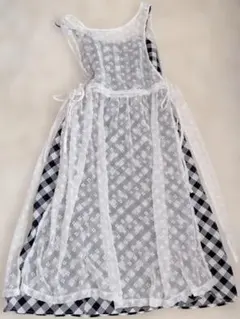 SHEIN DAZY FRIFUL XL シアーキャミワンピ タブリエ エプロン