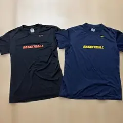 NIKE バスケットボール Tシャツ 2枚セット 左がM 右がL