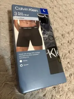 【新品】カルバンクライン ボクサーパンツ 3枚セット マイクロファイバー L