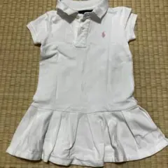ラルフローレン 白　ポロシャツ　ワンピース