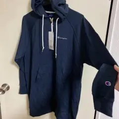 チャンピオン　フード付きミニワンピース、チュニック　L 新品タグ付き
