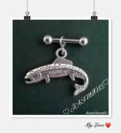 ♡No.270♡シルバーサンショウウオボディピアス軟骨ピアス