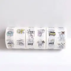 【マスキングテープ】mt キャラクター柄 6個セット