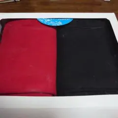♡赤と黒のフェイスタオル2枚セット