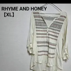 RHYME AND HONEY 【XL】刺繍入りチュニック